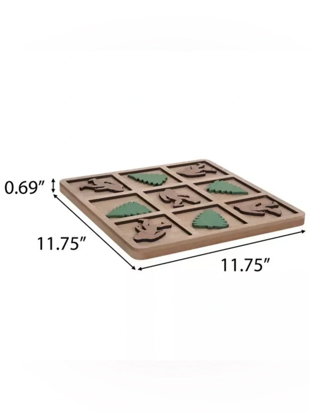 Big Foot & Tree Tic Tac Toe Wood Decor
